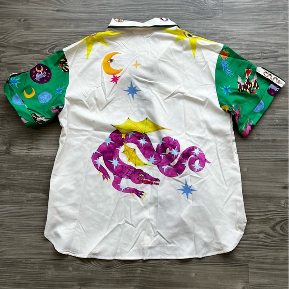 Print Lapel Shorts Set - Picture 8 of 10